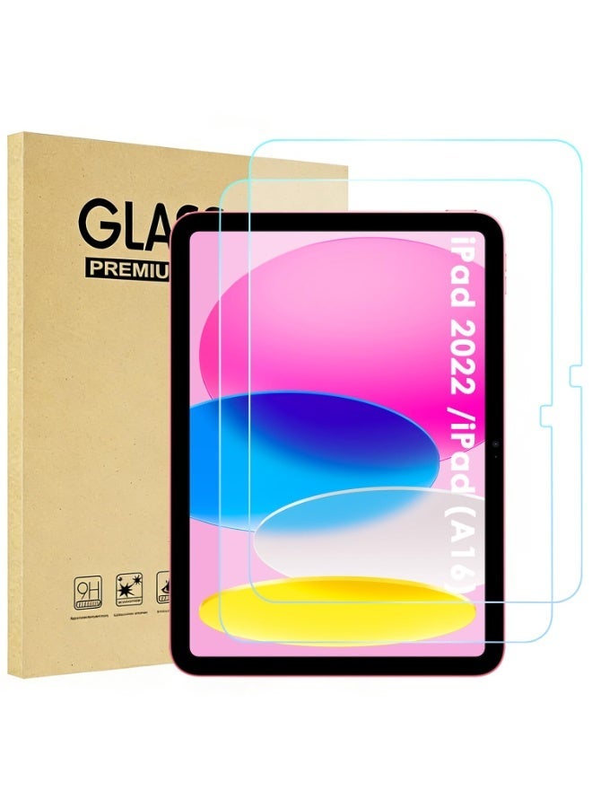 ناكسي فلاي [عبوتان] واقي شاشة لجهاز iPad A16 2025 الجيل الحادي عشر/العاشر 2022 (11 بوصة/10.9)، زجاج مقسى شفاف عالي الوضوح بصلابة 9H متوافق مع iPad الجيل 11/10، مقاوم للخدش والصدمات - Image 1